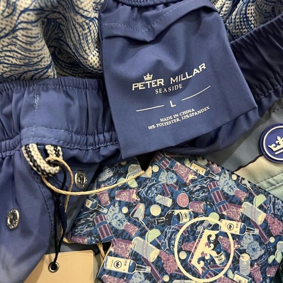 COPY - Peter Millar men’s shark swim trunks NWT size large - Picture 11 of 12